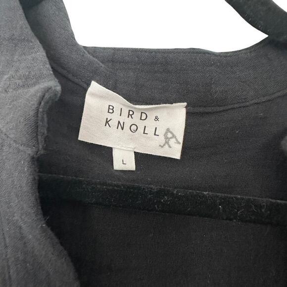 Bird and Knoll Cotton Black Frieda Belted Shirtdress (L) - Picture 16 of 16